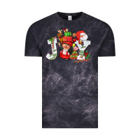 Cloud Black christmas joy girl gnome Vintage Tee - CowGirlArtShop