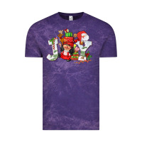 Cloud Purple christmas joy girl gnome Vintage Tee - CowGirlArtShop