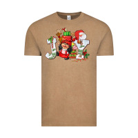 Vintage Coffee christmas joy girl gnome Vintage Tee - CowGirlArtShop