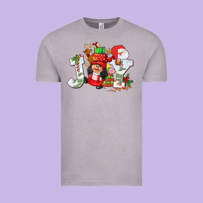 Christmas Joy Girl Gnome Vintage Tee Designed By Cowgirlartshop