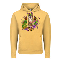 Vintage Mustard simmental mardi gras Vintage Hoodie - OliviaCreatesArt