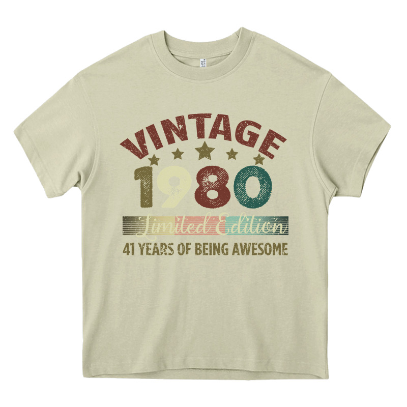 Vintage 1980 Limited Edition 41 Years Of Being Awesome Heavy Core Tee by Bettercallsaul | Teevron