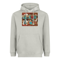 Moon Dust god is love cross Heavyweight Hoodie - BarkalooDesign