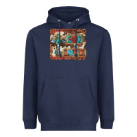Navy god is love cross Heavyweight Hoodie - BarkalooDesign