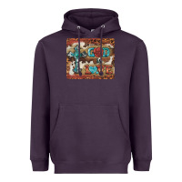 Plum god is love cross Heavyweight Hoodie - BarkalooDesign