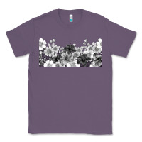 Lavender black and white floral Classic Tee - TumblerDesignByShophia