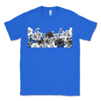 True Royal black and white floral Classic Tee - TumblerDesignByShophia