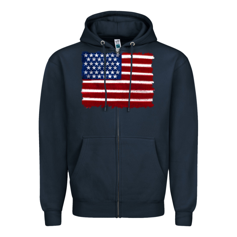 American Flag Zipper Hoodie by Artiststas | Teevron