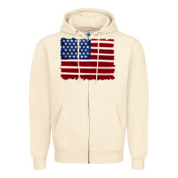 Sandshell american flag Zipper Hoodie - Artiststas