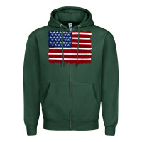 Sports Green american flag Zipper Hoodie - Artiststas