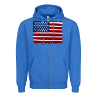 True Royal american flag Zipper Hoodie - Artiststas