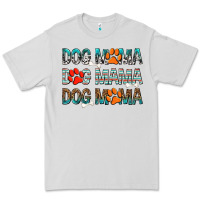 Dove Grey dog mama dog mama dog mama Premium Tee - texasbilliewilder