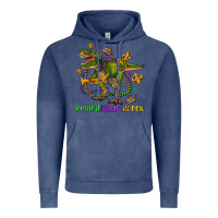 Vintage Denim mardi saurus rex olivia Vintage Hoodie - OliviaCreatesArt
