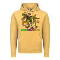 Vintage Mustard mardi saurus rex olivia Vintage Hoodie - OliviaCreatesArt