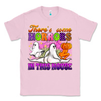 Bubblegum Pink theres some horrors in this house Classic Tee - Artiststas