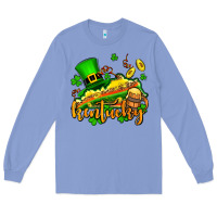 Colony Blue St. Patrick's Kentucky map Long Sleeve Tee - OliviaCreatesArt