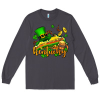 Smoke St. Patrick's Kentucky map Long Sleeve Tee - OliviaCreatesArt