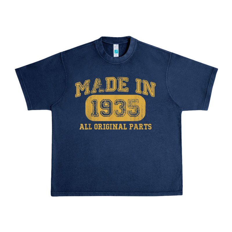 Made In 1935 87th Birthday Gifts 87 Year Old Birthday T-shirt Urban Heavy Tee by longCreatives | Teevron