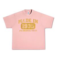 Salmon Made in 1935 87th Birthday Gifts 87 Year old Birthday T-Shirt Urban Heavy Tee - longCreatives