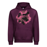 Mauve Wine valentine's day patches Urban Hoodie - AdoDesignShop