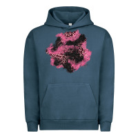 Pigment Midnight Navy valentine's day patches Urban Hoodie - AdoDesignShop