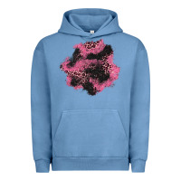 Pigment Pebble Blue valentine's day patches Urban Hoodie - AdoDesignShop
