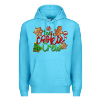 Ocean Blue The Cookie Crew Christmas Premium Hoodie - LillyAllenDesigns