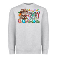 Heather Grey howdy peeps Heavyweight Sweatshirt - RacoonDesign
