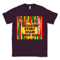 Plum juneteenth breaking every chain since 1865 Classic Tee - TumblerDesignByShophia