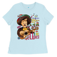 Baby Blue Ay, ay, ay canta y no llores! Ladies Tee - NancyCooperArtShop