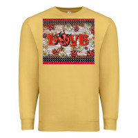 Antique Gold love ladybug Premium Sweatshirt - BarkalooDesign