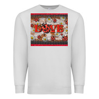 Dove Grey love ladybug Premium Sweatshirt - BarkalooDesign