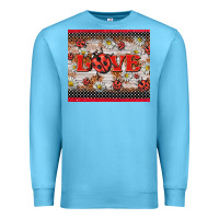 Ocean Blue love ladybug Premium Sweatshirt - BarkalooDesign