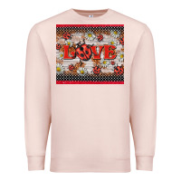 Pale Pink love ladybug Premium Sweatshirt - BarkalooDesign