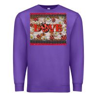 Purple love ladybug Premium Sweatshirt - BarkalooDesign