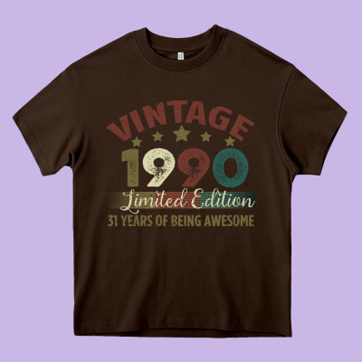 Vintage 1990 Limited Edition 31 Years Of Being Awesome Heavy Core Tee Designed By Bettercallsaul