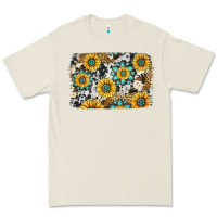 Bone gemstone sunflower cowhide background Premium Tee - Jasminsmagicworld