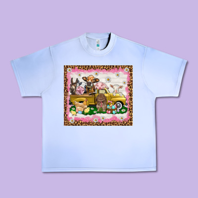 Easter Day With Farm Animals Tumbler Urban Heavy Tee Designed By Howdyjamesfarm