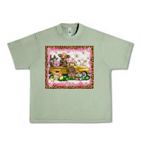 Oil Green Easter Day with farm animals tumbler Urban Heavy Tee - HowdyJamesFarm