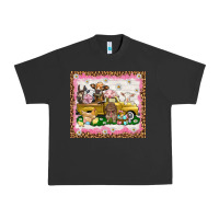 Pigment Black Easter Day with farm animals tumbler Urban Heavy Tee - HowdyJamesFarm