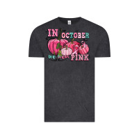 Vintage Black in october we wear pink Vintage Tee - CowGirlArtShop