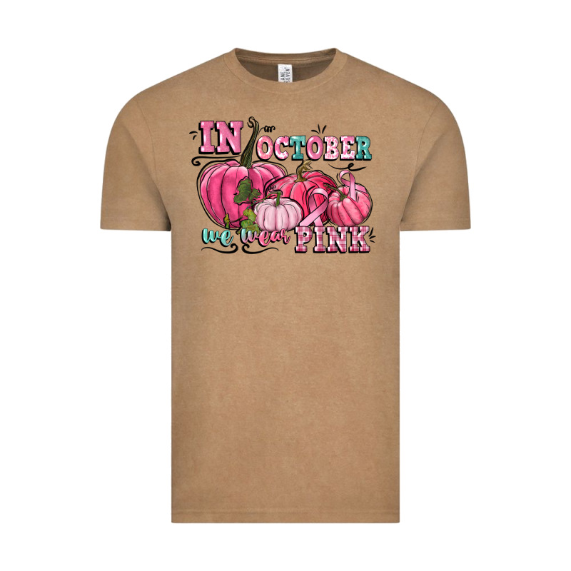 In October We Wear Pink Vintage Tee by CowGirlArtShop | Teevron