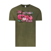 Vintage Olive in october we wear pink Vintage Tee - CowGirlArtShop
