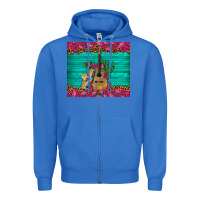True Royal mexican guitar roses cactus sombrero Zipper Hoodie - Artiststas