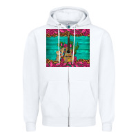 White mexican guitar roses cactus sombrero Zipper Hoodie - Artiststas