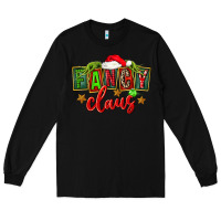 Black christmas fancy claus Long Sleeve Tee - FaDigitalArtStudio