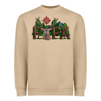 Western Papa Deer Hunting Heavyweight Sweatshirt | Teevron