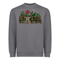 Storm Western Papa Deer Hunting Heavyweight Sweatshirt - LillyAllenDesigns