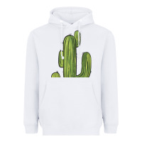 White cactus Heavyweight Hoodie - BarkalooDesign
