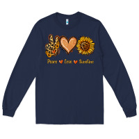 Navy Peace Love Sunshine Long Sleeve Tee - Jasminsmagicworld